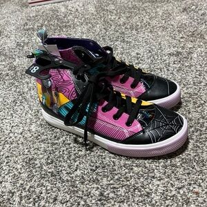 Nightmare before Christmas Jack Sally shoes women High Tops New Sz 8.5